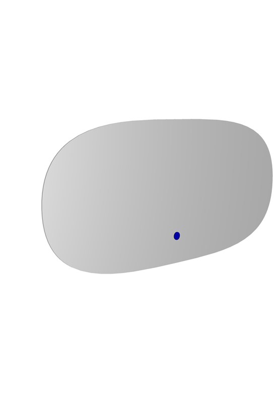 Oval backlit mirror 100x45