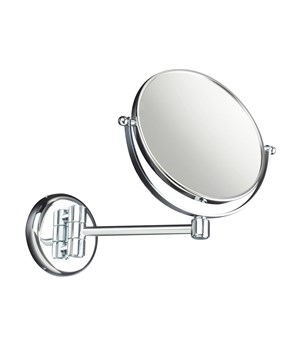 Wall-mounted magnifying mirror
