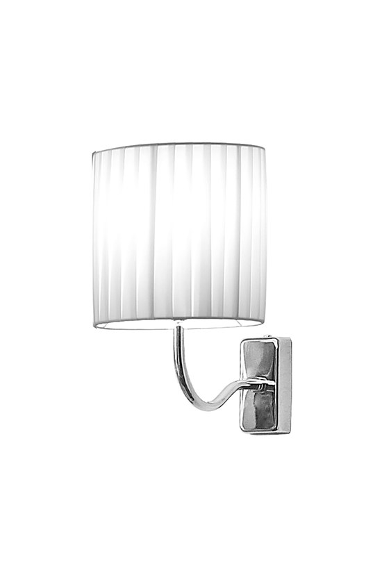 Wall light with white shade